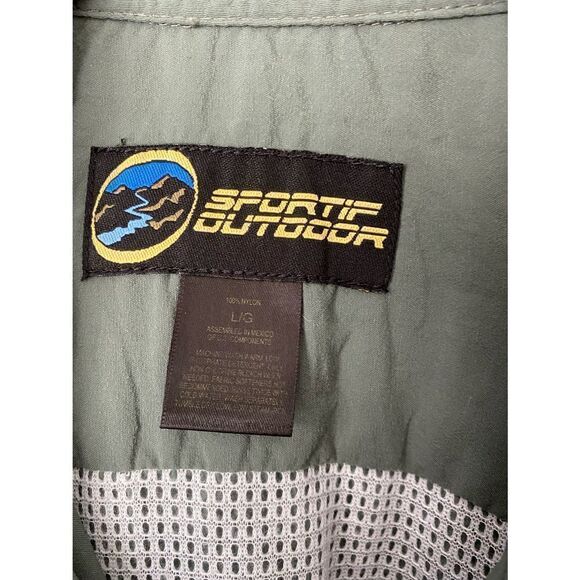 Sortif men’s green outdoor performance fishing hiking button front shirt/XL￼￼ - Picture 7 of 7